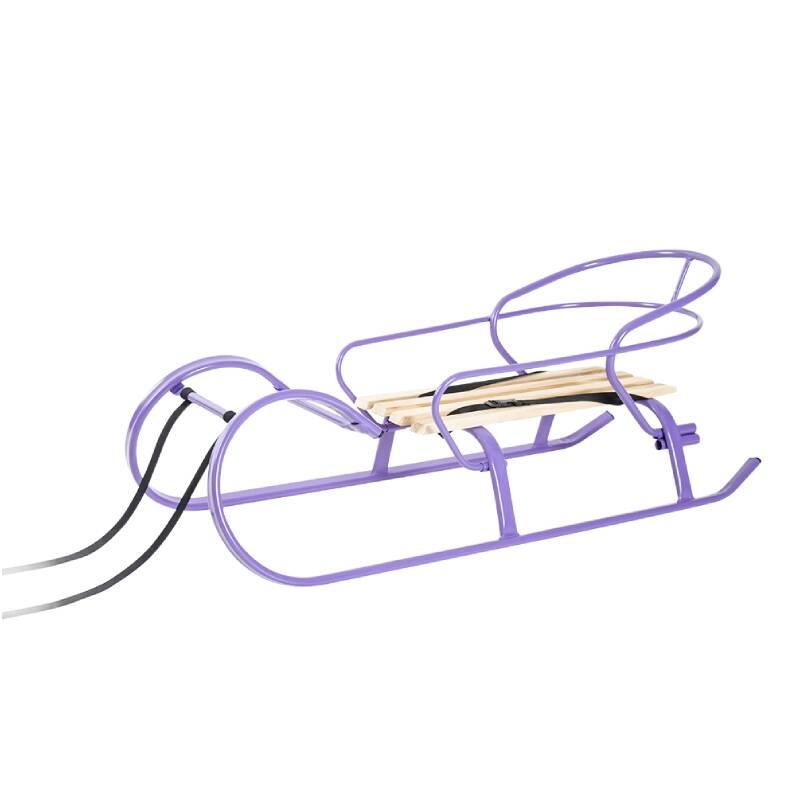 Санки "Снігур" фіолет + спинка, фото 1