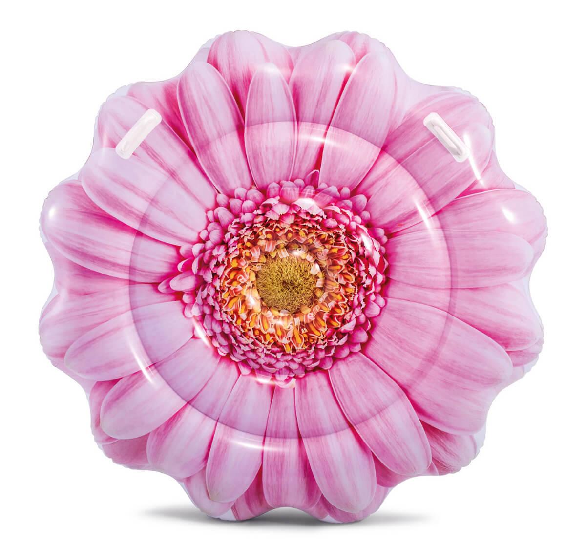 Надувний матрац "Рожева квітка", 142*142см, ремкомплект, в кор. 27*24*9см, INTEX (6шт), фото 1