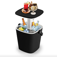 Стол-холодильник Gobar 3-в-1 15L (CostWay ТМ) Чорний