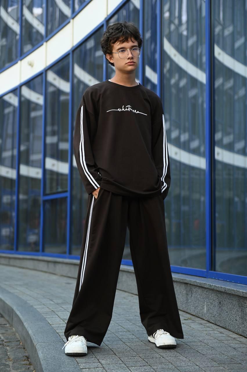 Костюм підлітковий двійка на хлопчика оверсайз гурт роздріб дроп 23059, фото 1