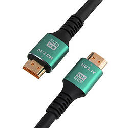 Кабель HDMI-HDMI 3м, версія 2.1, підтримка 8K, 48 Гбіт / HDMI провід для монітора і телевізора / Шнур HDMI