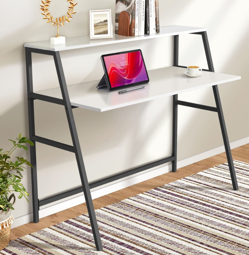 Стіл Mont Blanc (1250х550х1027Н) чорний/Білий, фото 1