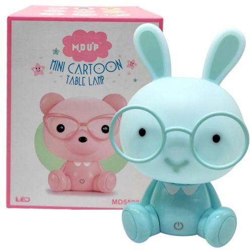 Нічник "Зайчик в окулярах" (СИНій), фото 1