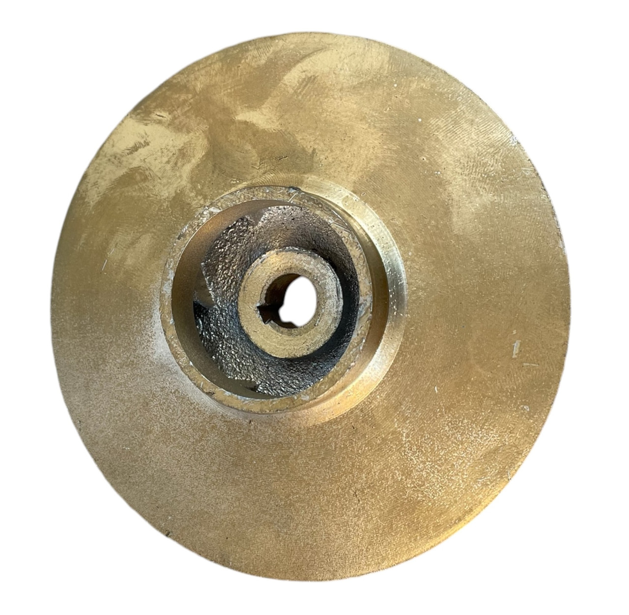 Крильчатка для водяного насоса Ø117 мм, отвір 12 мм, під шпонку, фото 1