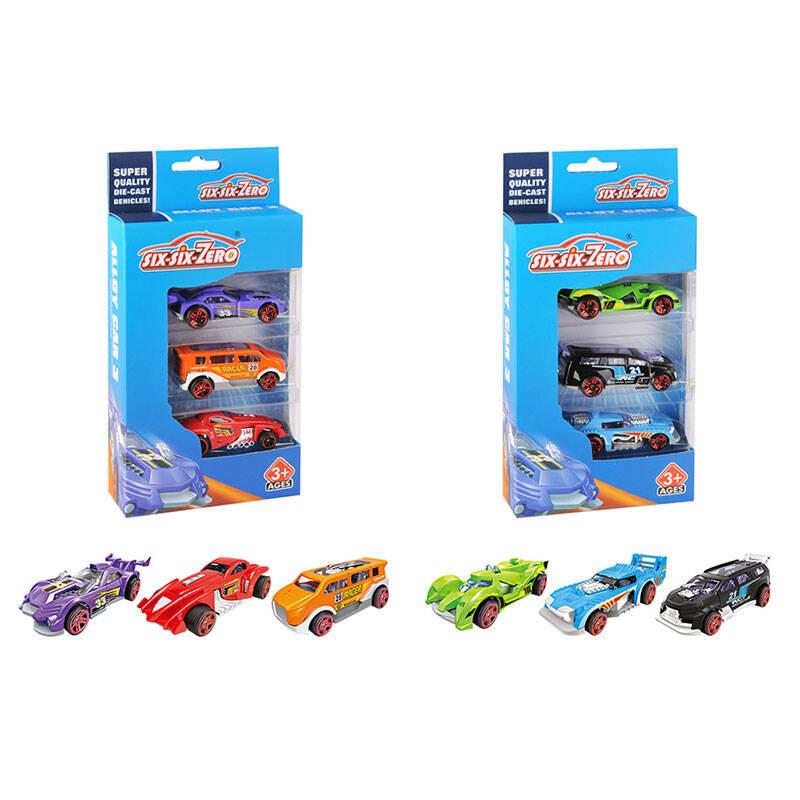 Набір машин мет. 3 машини в наборі, 2 види,, в кор. 11*22*4см (192шт/2), фото 1