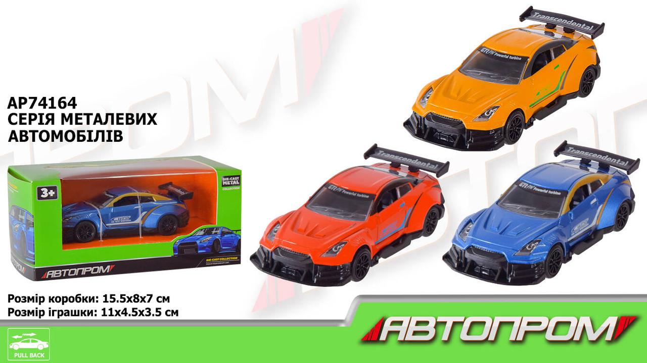 Машина металева АВТОПРОМ 1:36, 3 кольора, в кор. 15 х 8 х 7 см (96 шт./2), фото 1