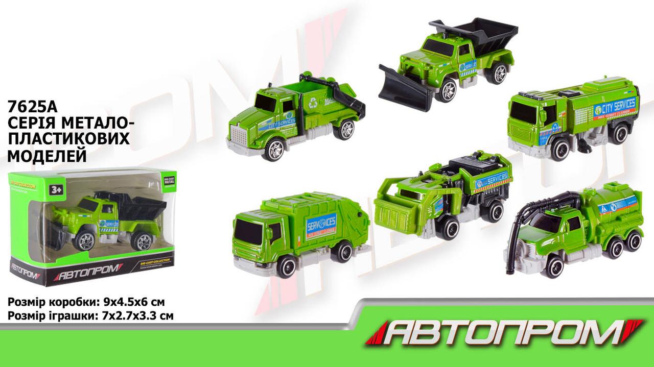 Машина металева АВТОПРОМ, 1:64, 6 видів, в кор. 8*5*5см (576шт/2), фото 1