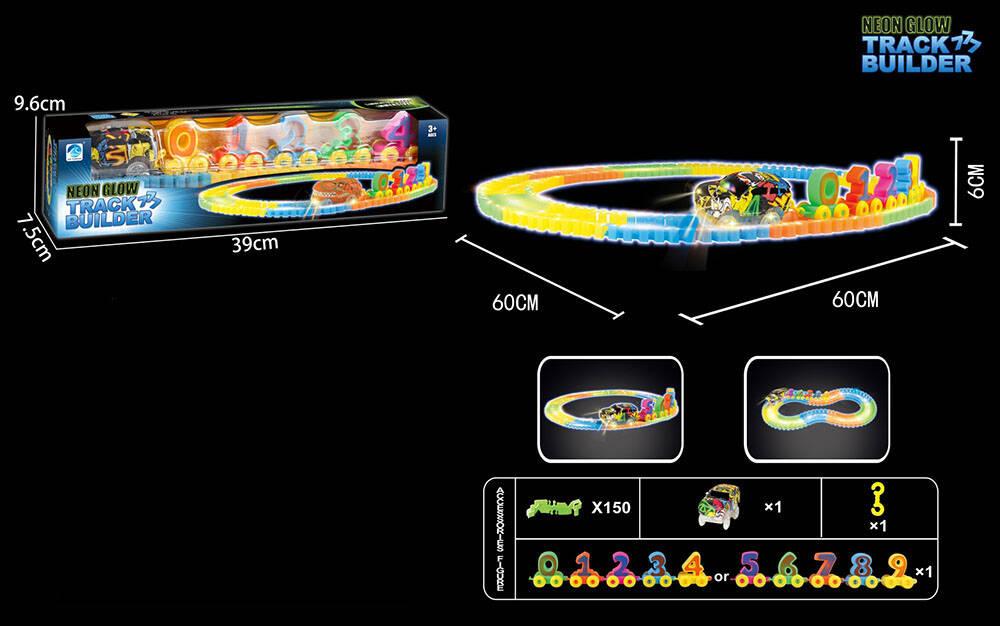Трек світиться в темряві, в кор. 39*7,5*9,6см (60шт/2), фото 1