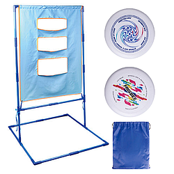 Ігровий набір фрісбі + стійка-мішень / Фрісбі-іграшка / Літаюча тарілка / Літаючі диски