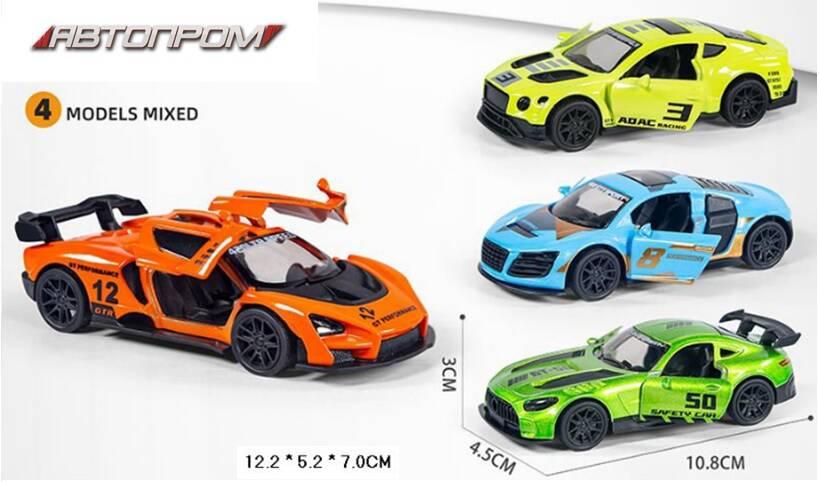 Машина мет. АВТОПРОМ 1:43, відкр.двері, в кор.12*7*5см (96шт/2), фото 1