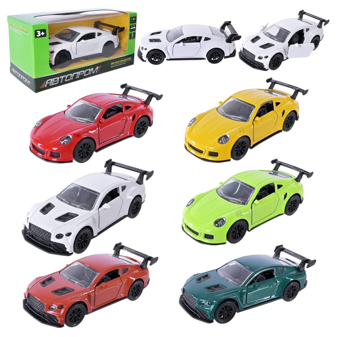 Машина мет. АВТОПРОМ 1:43, 6 кольорів, відкр.двері, в кор. 13,5*6,5*5,5см (96шт/2), фото 1