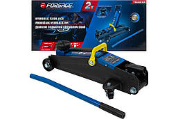 Домкрат підкатний 2т (135-385мм) з гумовою накладкою Forsage F-TH22001CB