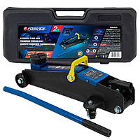 Домкрат підкатний 2т (135-385мм) з гумовою накладкою в кейсі Forsage F-TH22001C