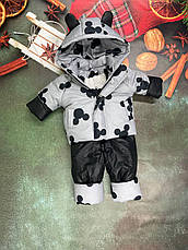 Зимовий дитячий теплий костюм від 1 року розміри 80-86 86-92 92-98 98-104 курточка та штанці, фото 2
