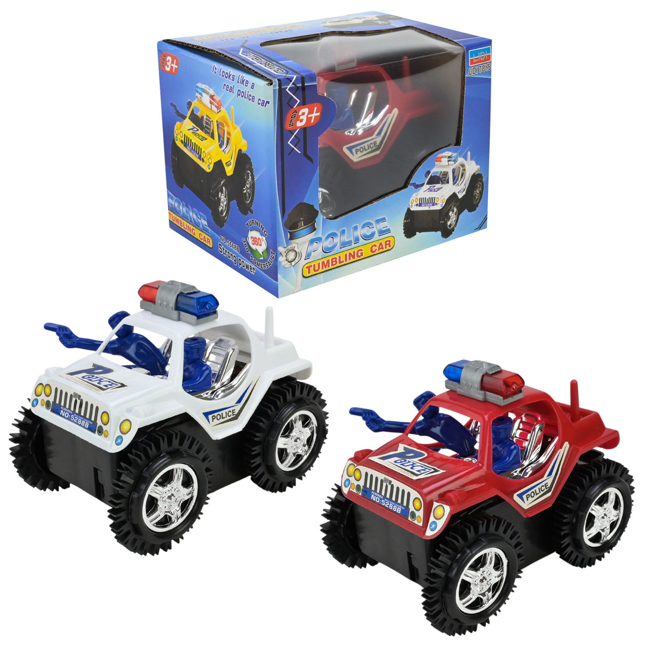 Перевертиш інерц., поліція, 2 кольора, в кор. 11*8*8см (192шт/2), фото 1