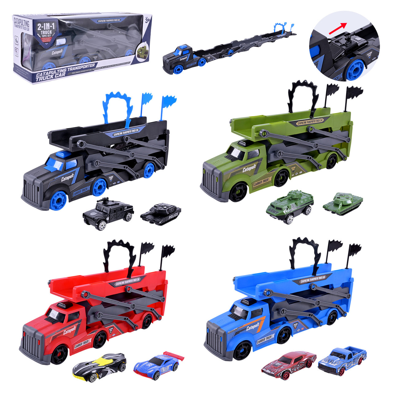 Трек бат. 4 кольорі, в кор. 29*8*11см (120 шт./2), фото 1