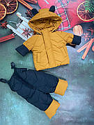 Зимовий дитячий теплий костюм 104-110 110-116 116-122 122-12 курточка та штанці