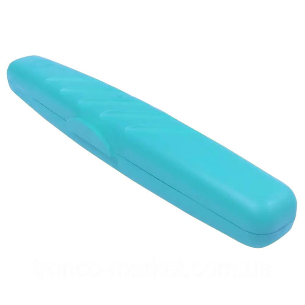 Футляр для зубної щітки із затискачем, 21,3*4*3см, бірюза, ТМ Алеана, Україна, фото 1