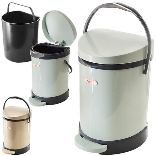 Відро сміттєве пластик з педаллю та кришкою мікроліфт 8,5л (12шт), фото 1