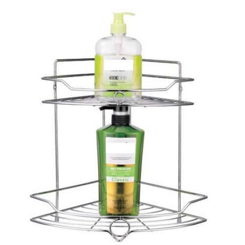 Полиця у ванну 2 яруси кутова 25*25*33см (12шт), фото 1