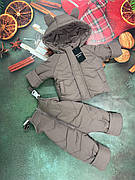 Зимовий дитячий теплий костюм 104-110 110-116 116-122 122-12 курточка та штанці