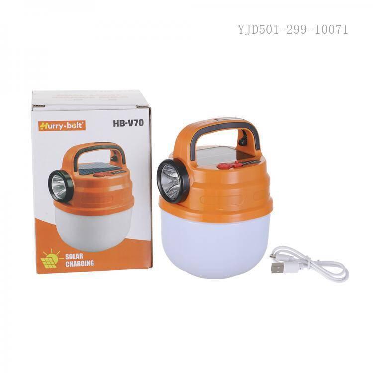 Світлодіодна ліхтар для кемпінгу на сонячній батареї/портативний ліхтар USB H-V70 ZB-43, фото 1