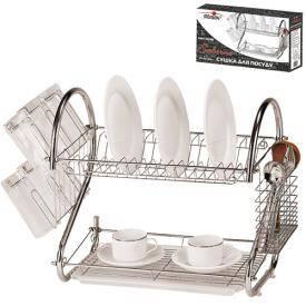 Сушарка для посуду "Salerno" 55,2*24,5*39,2 см (8 шт.), фото 1