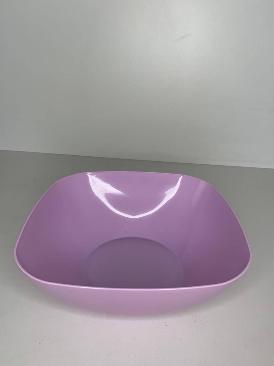 Салатниця квадратна велика (лаванда 8807) 26*26*10см, ТМ KINDER WAY, Україна, фото 1