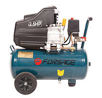 Компресор поршневий масляний з прямим приводом 24л (1.5квт, 8 бар, рес 24л,180л/м, 220В, вага 18кг) Forsage