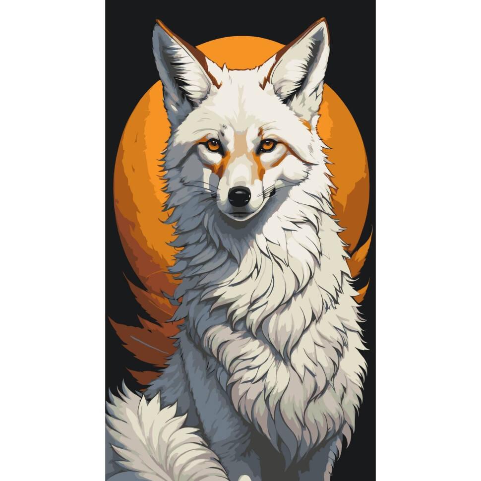Картина за номерами "Полярний лис" 40*80см лак, термопакет, ТМ ART Craft, Україна, фото 1
