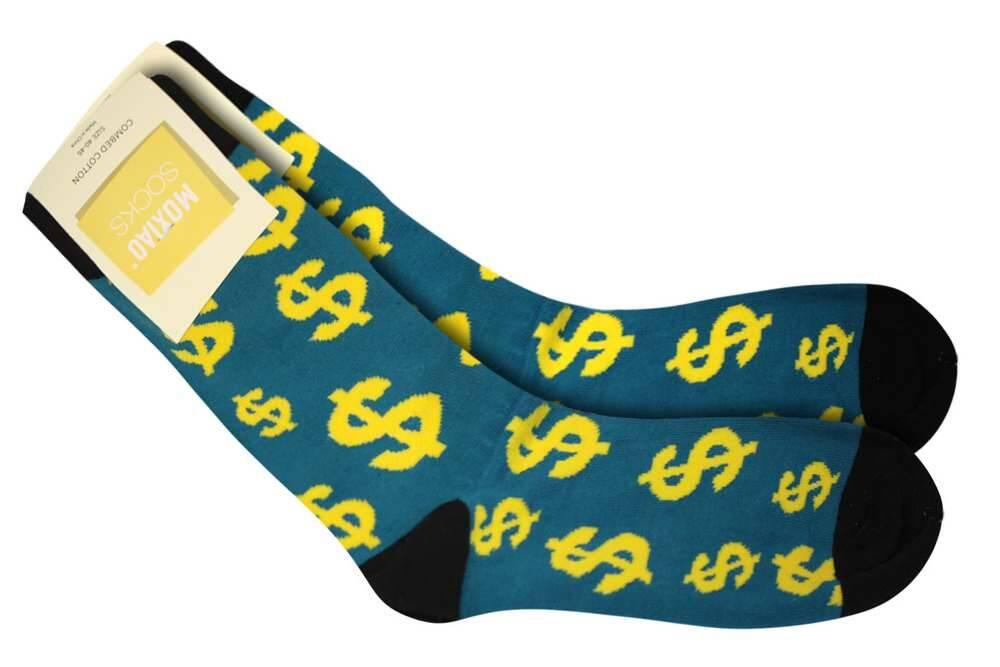 Шкарпетки високі Moxiao принт. Долари розм. 40-45, пак. 22*8см, фото 1