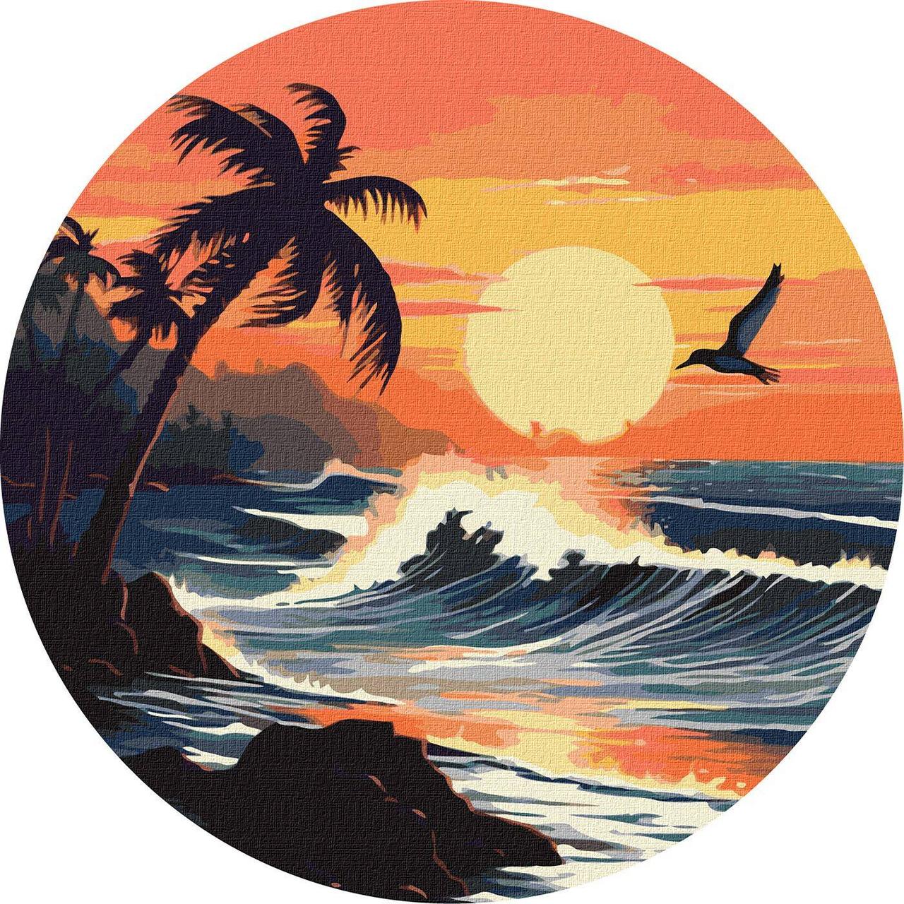 Картина за номерами "Чудова стихія" d39см, термопакет, ТМ Ідейка, Україна, фото 1