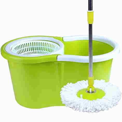 Швабра з відром 13см Magic Mop Easy 60 на 8 літрів, зелена, в кор. 44*24*20см, фото 1