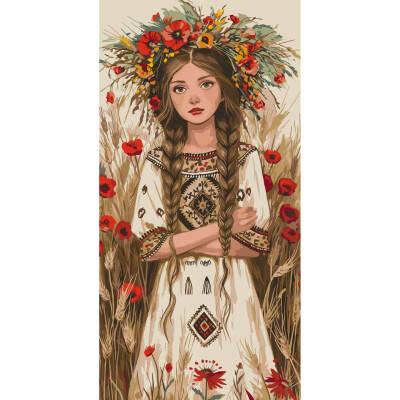 Картина за номерами "Польова панночка" лак 40*80см, термопакет, ТМ ART Craft, Україна, фото 1