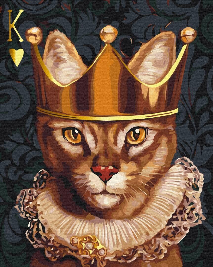 Картина за номерами «Король сердець, Lucia Heffernan», Metalic/Флуоресцентні в термопакеті 40*50см, ТМ Brushme, Україна, фото 1