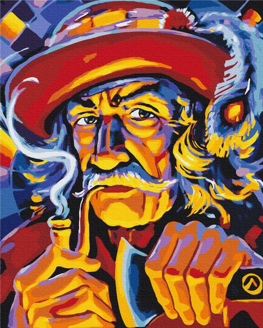 Картина за номерами «Дідо з гір, Oleg Loburak», патріотична в термопакеті 40*50см, ТМ Brushme, Україна, фото 1