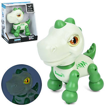 Інтерактивна іграшка Динозавр з підсвіткою, звуком та функцією повтору, сенсорна, ходить YSD03