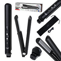 Вирівнювач для волосся Adler AD 2327 Black — компактний стайлер з USB-зарядкою