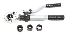 Гідравлічний прес для обтиску металопластикових труб та фітингів 12т(Ø16, 20, 25, 32мм), в кейсі Forsage F-F32L