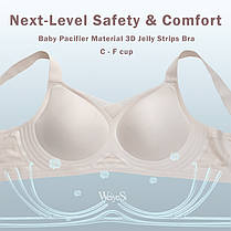 Бюстгальтер-топ WeiyeSi без кісточок Молочний, фото 2