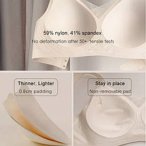 Бюстгальтер-топ WeiyeSi без кісточок Молочний, фото 4