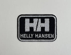Нашивка HELLY HANSEN колір чорно-білий 50x35 мм, фото 2