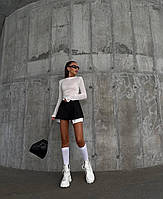 Міні спідниця теніска з кишенями обманками Cartell чорна