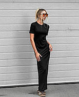 Жіноча базова сукня Skims з віскози Cartell чорна шоколадна