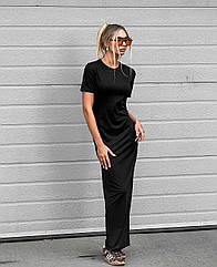 Жіноча базова сукня Skims з віскози Cartell чорна шоколадна