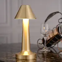 Настольная лампа металлическая с аккумулятором Table Lamp Настольная сенсорная LED лампа 5874-lido