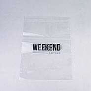 Прозорий поліпропіленовий пакет 15х25 см з клейовим клапаном і логотипом на замовлення для пакування одягу, фото 4