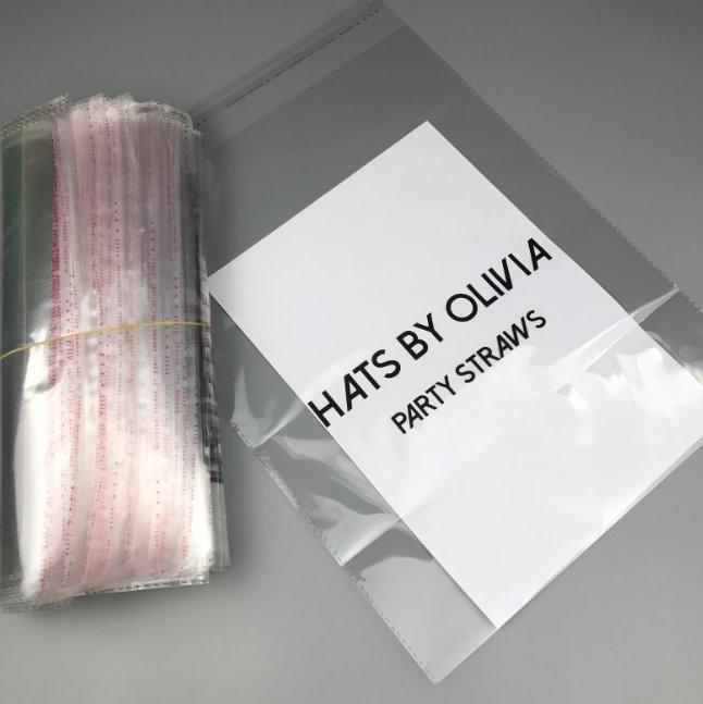 Прозорий поліпропіленовий пакет 15х25 см з клейовим клапаном і логотипом на замовлення для пакування одягу, фото 1