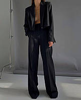 Жіночі брюки палаццо кльош на високій посадці Cartell чорні