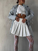 Міні спідниця теніска на високій посадці Cartell біла